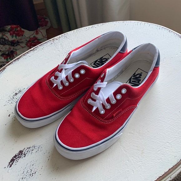 Vans Red Canvas Sneakers - Picture 3 of 10